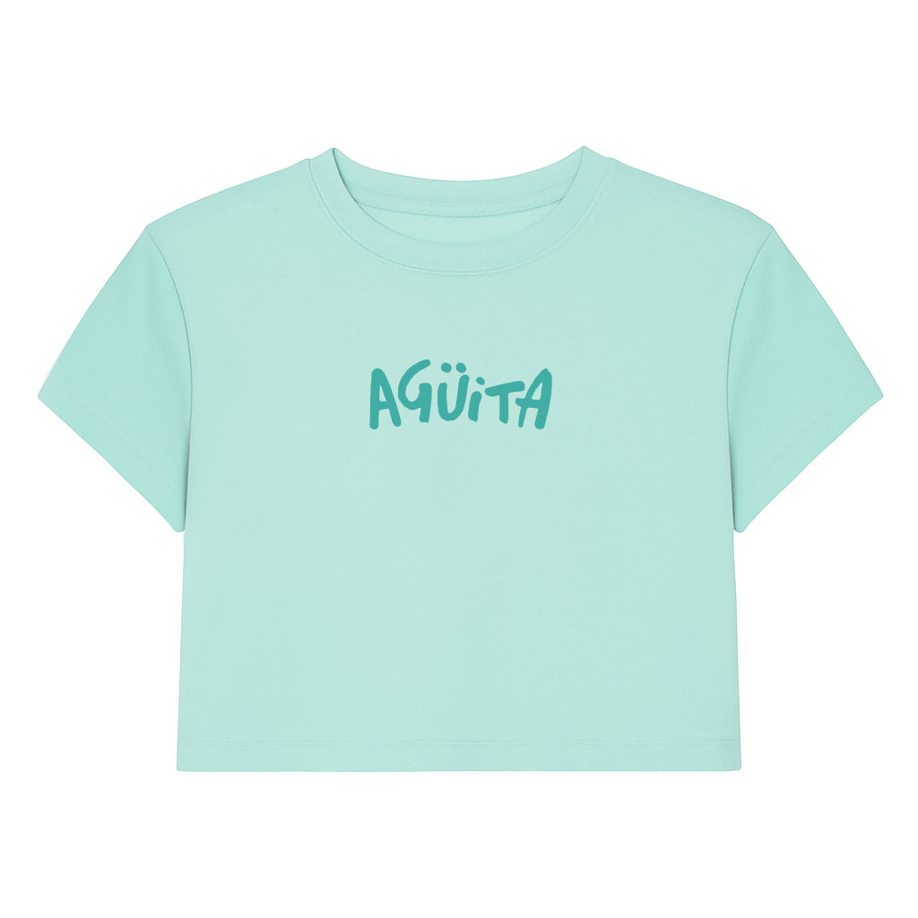 Crop Top Regular Verde "Agüita"