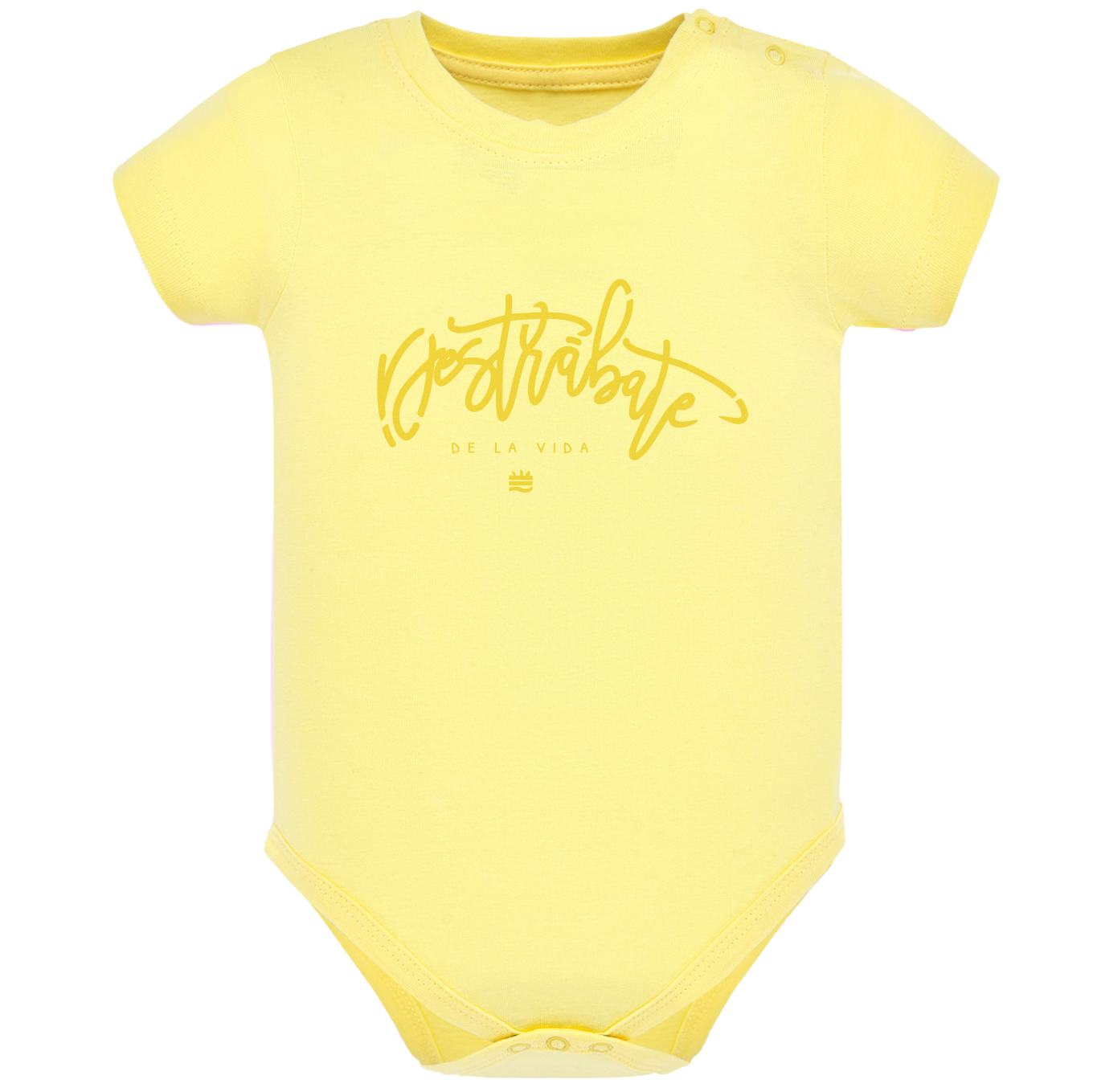 Body de bebé Amarillo ¨Destrábate de la vida¨ Opción 2