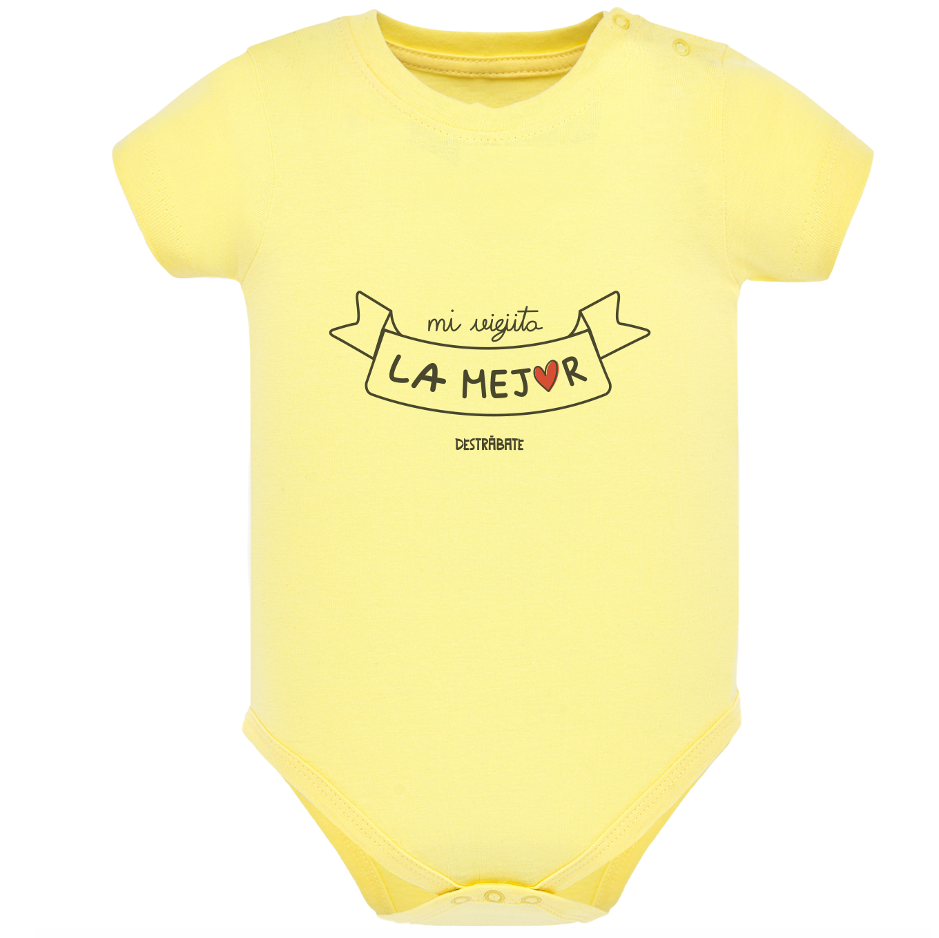 Body de bebé Amarilla ¨Mi viejita, la mejor¨