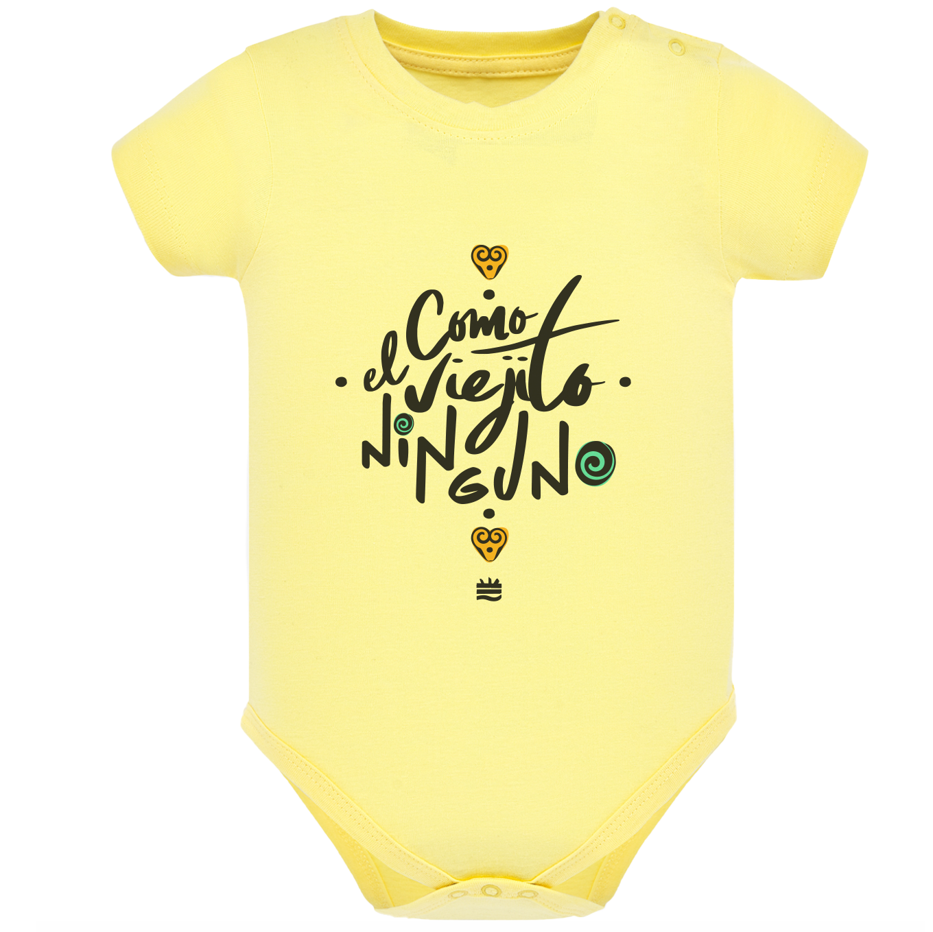 Body de bebé Amarillo ¨Como el viejito ninguno¨