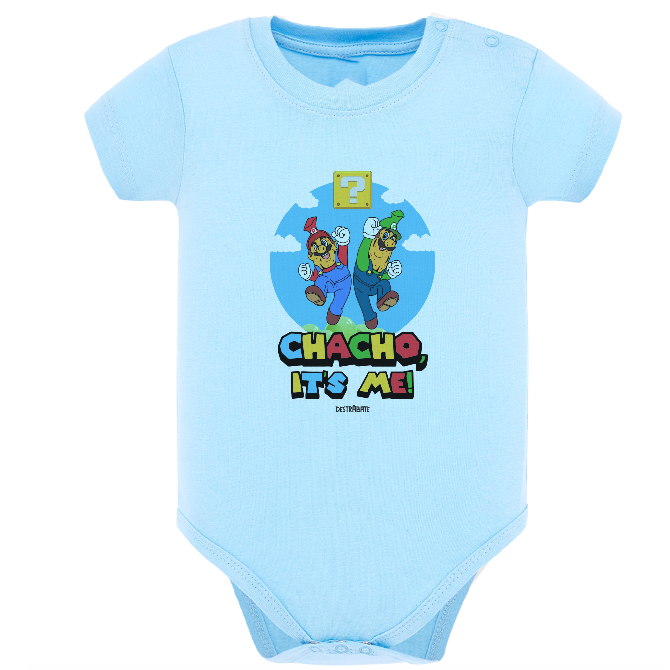 Body de bebé Azul ¨Chacho, It`s me!¨