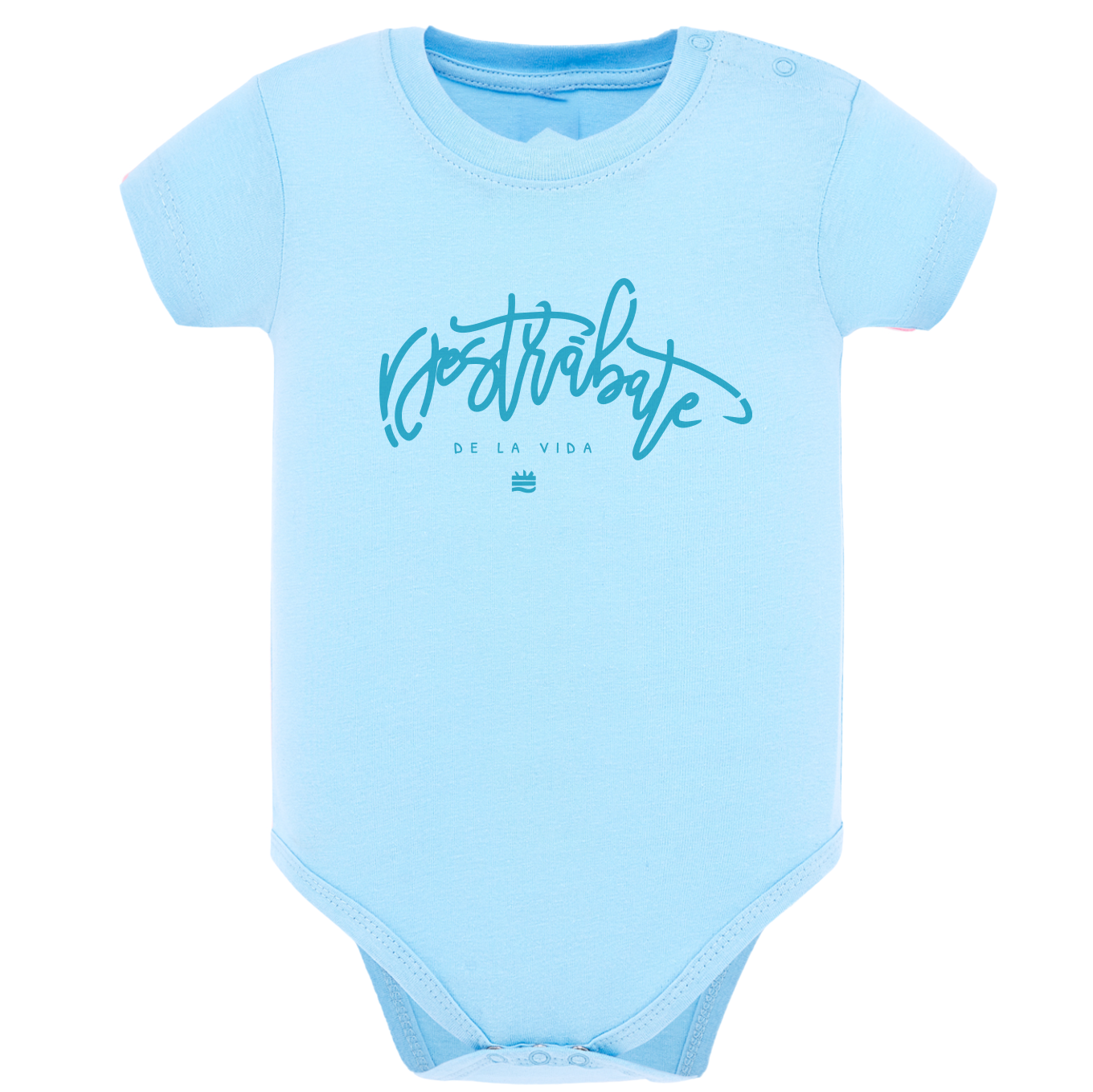 Body de bebé Azul ¨Destrábate de la vida¨ Opción 2