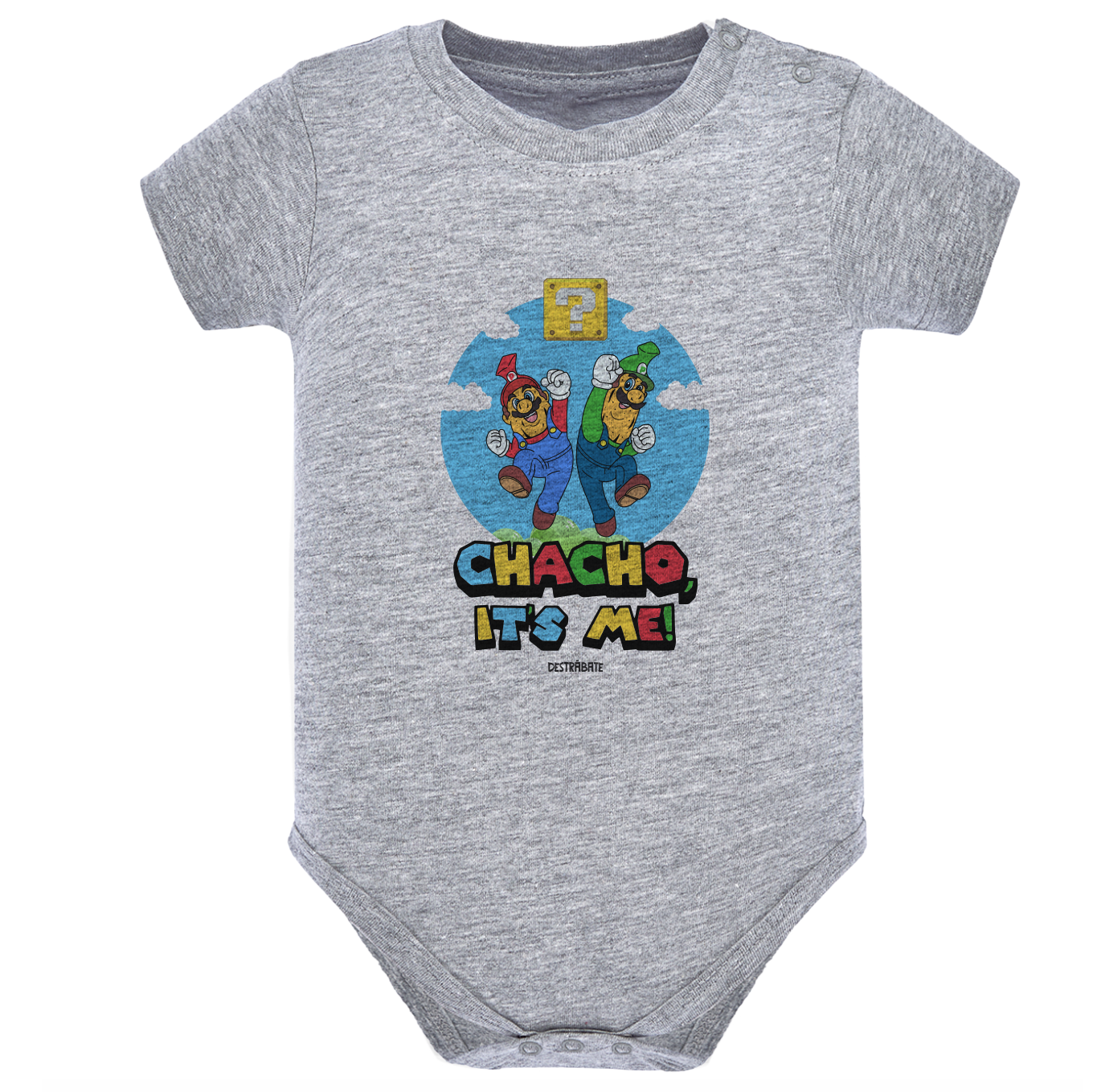 Body de bebé Gris ¨Chacho, It`s me!¨