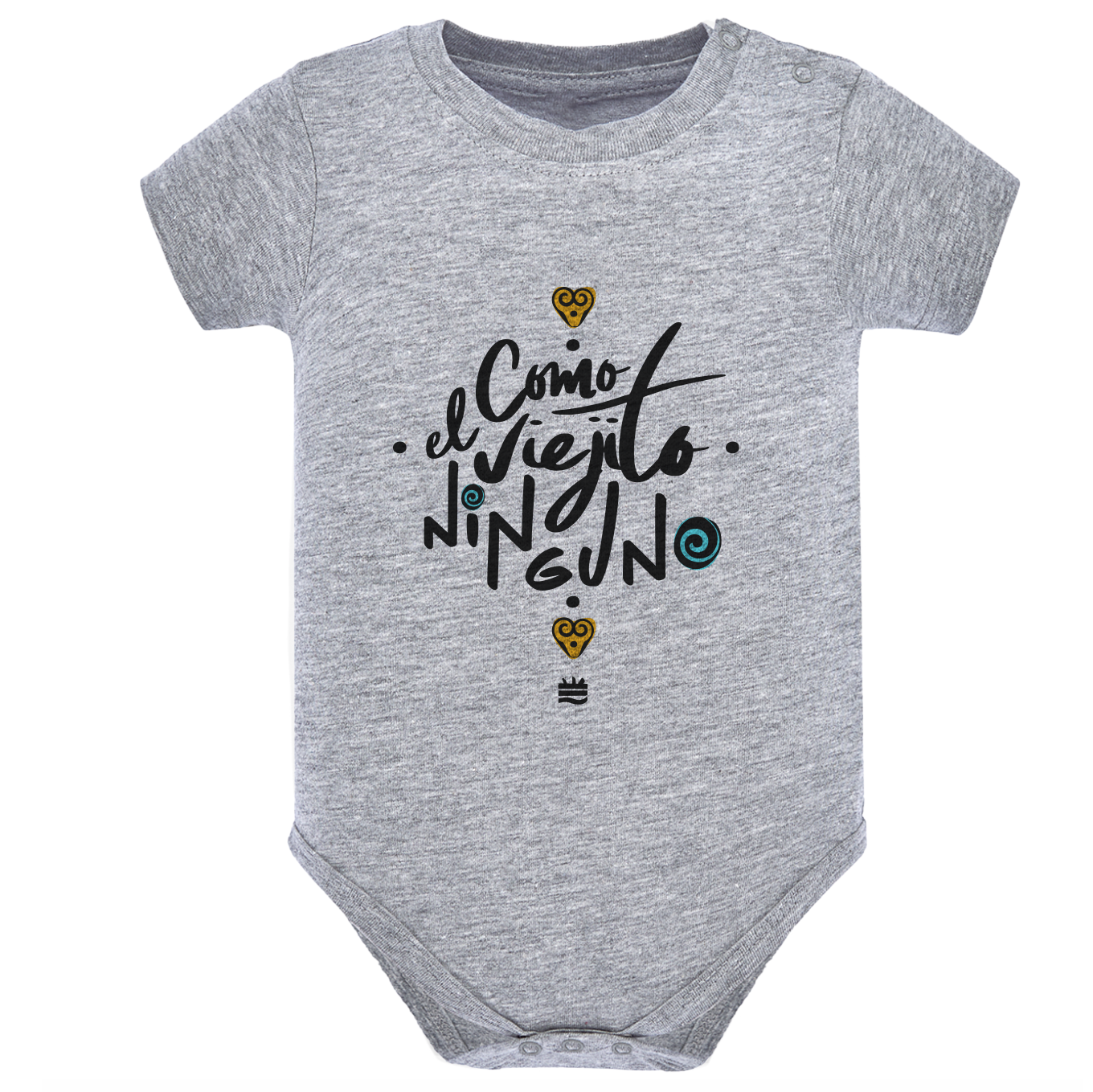 Body de bebé Gris ¨Como el viejito ninguno¨