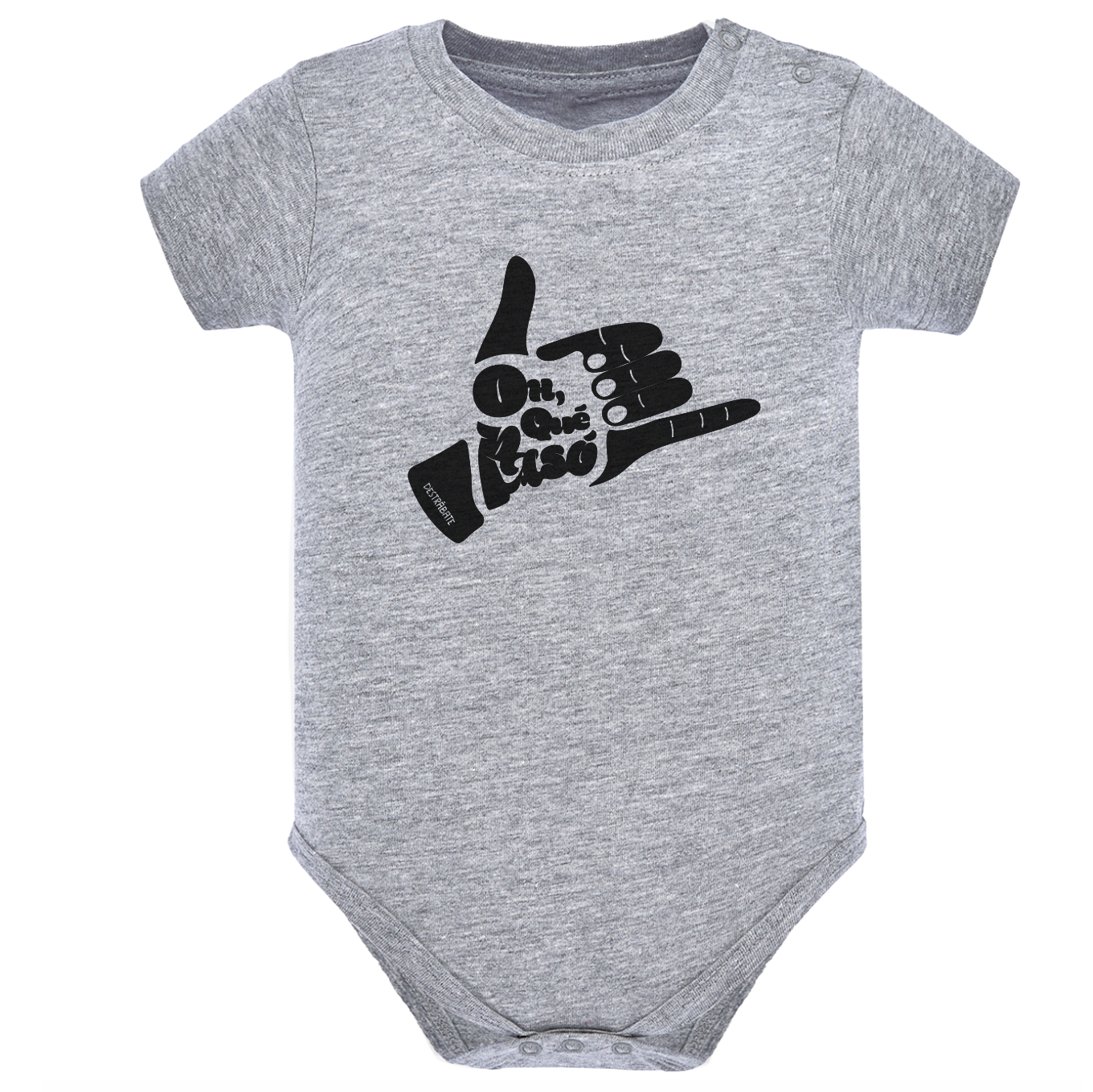 Body de bebé Gris ¨Oh, que pasó¨