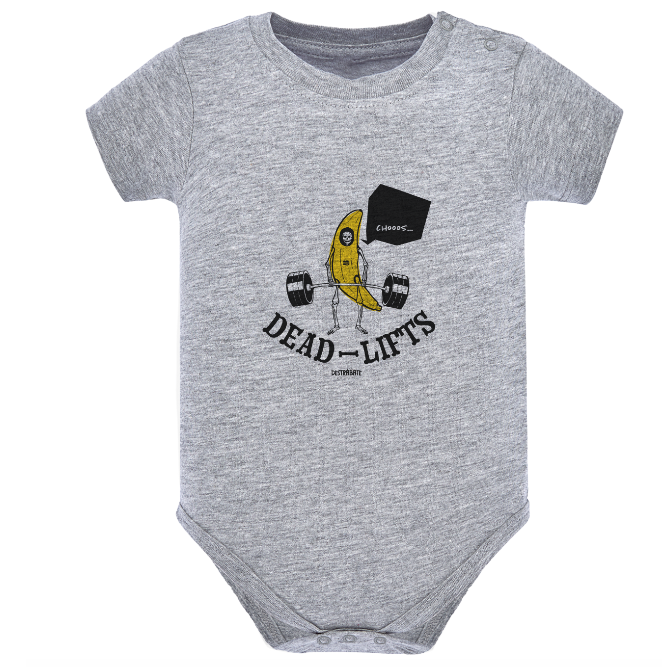 Body de bebé Gris ¨Choss, peso muerto¨