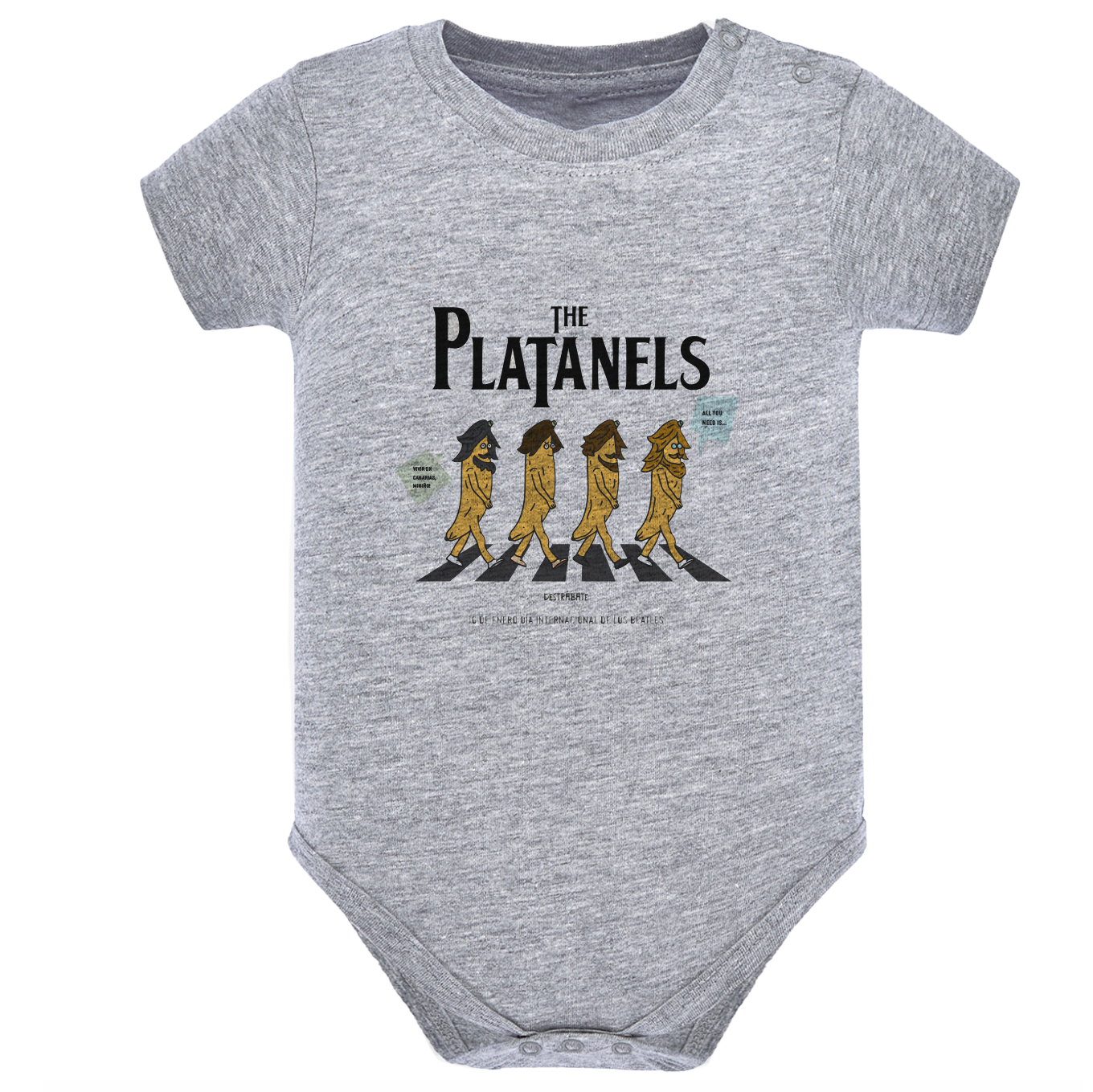 Body de bebé Gris ¨The Platanels¨