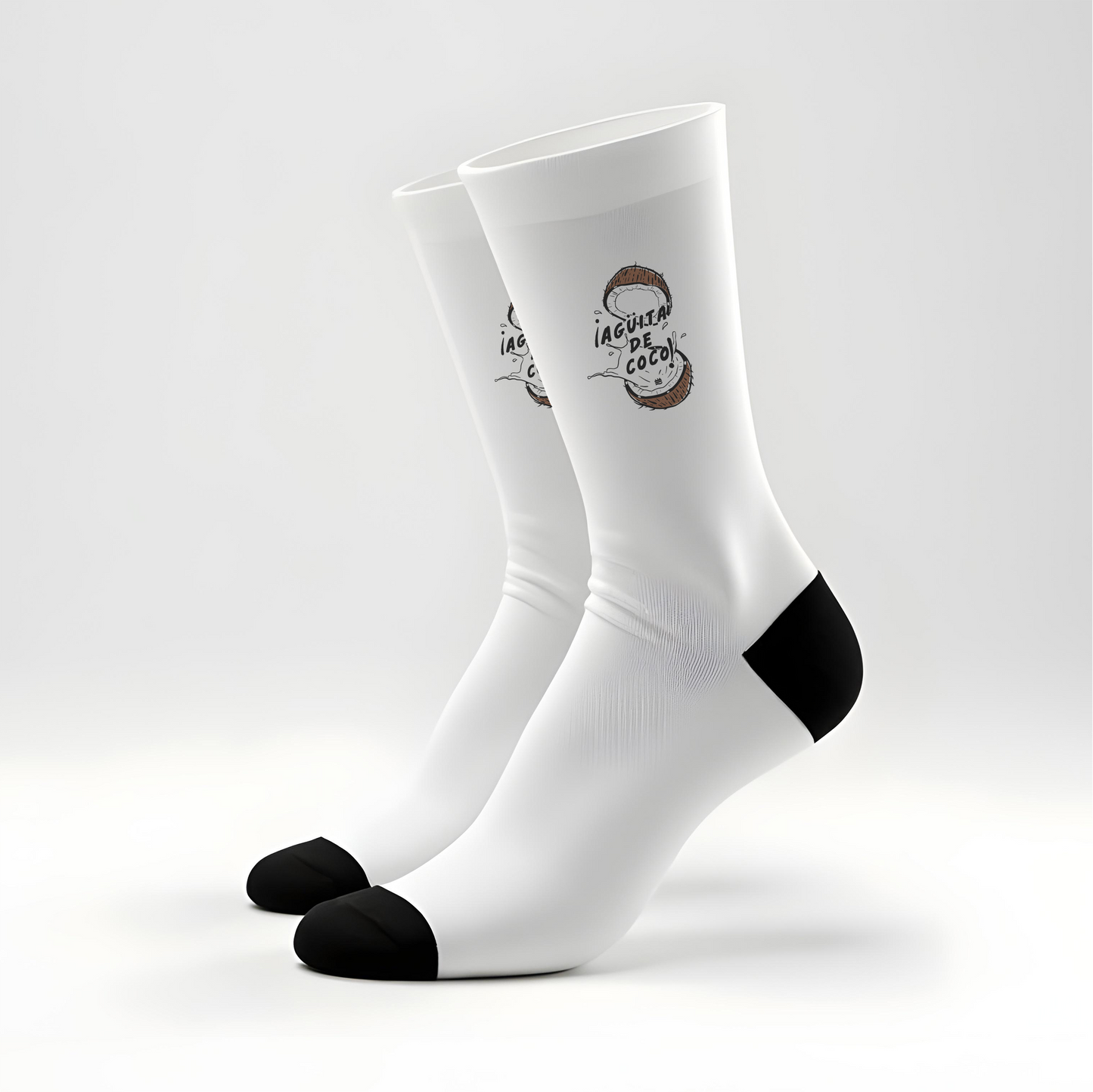 Calcetines largos ''Agúita de coco'' Opción 2