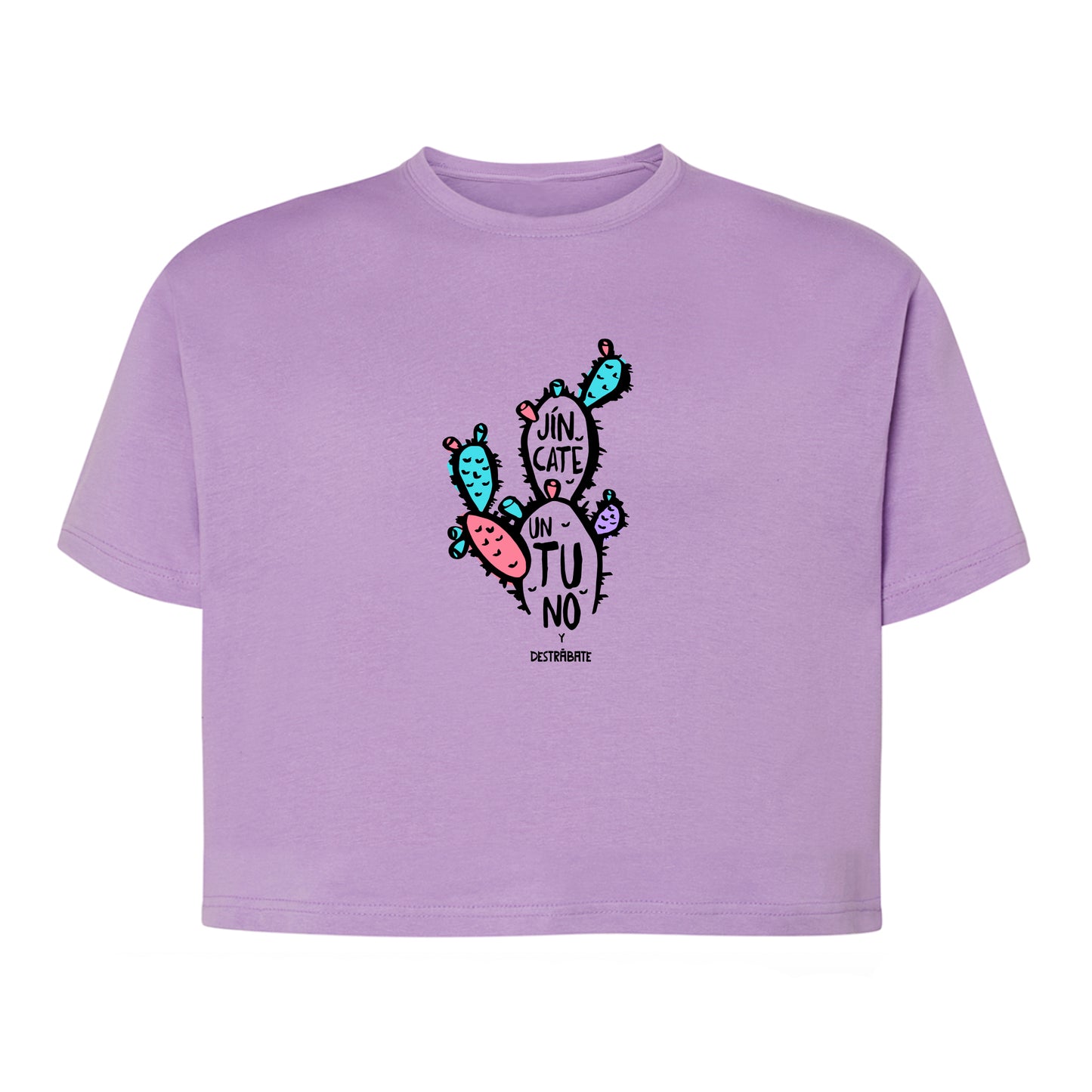 Crop Top Violeta "Jíncate un tuno"