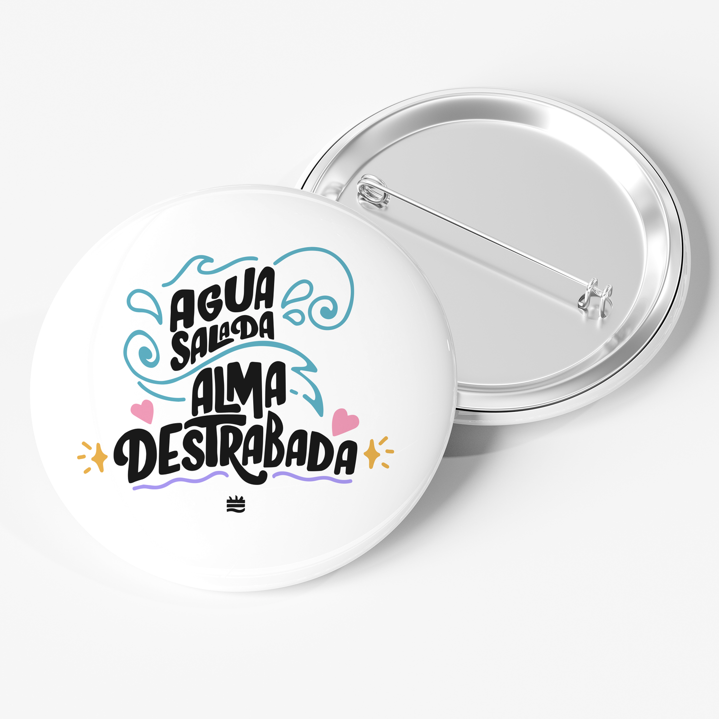 Chapa ''Agua salada, alma destrabada''