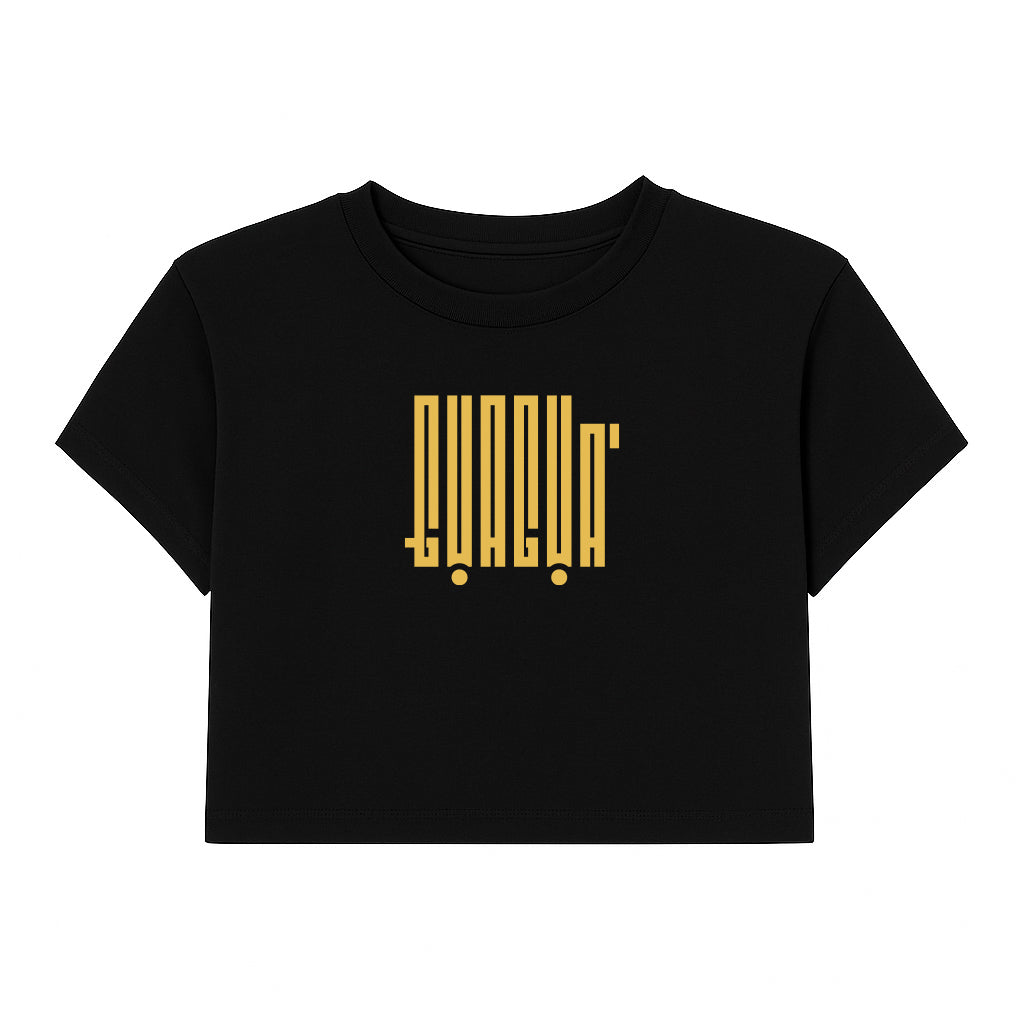 Crop Top Regular Negro "Guagua"