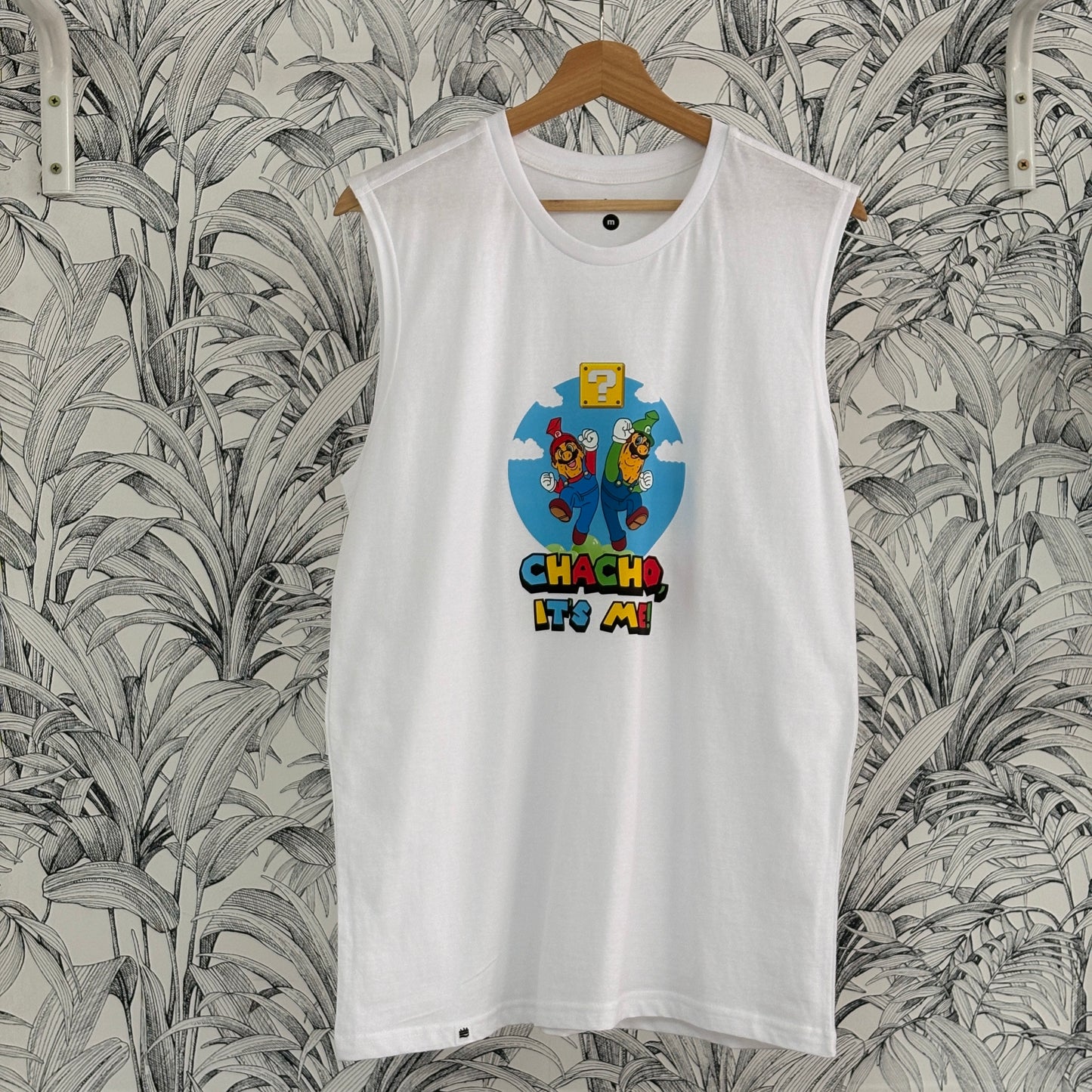 Camiseta sin mangas Talla M bl ''Chacho, it's me''