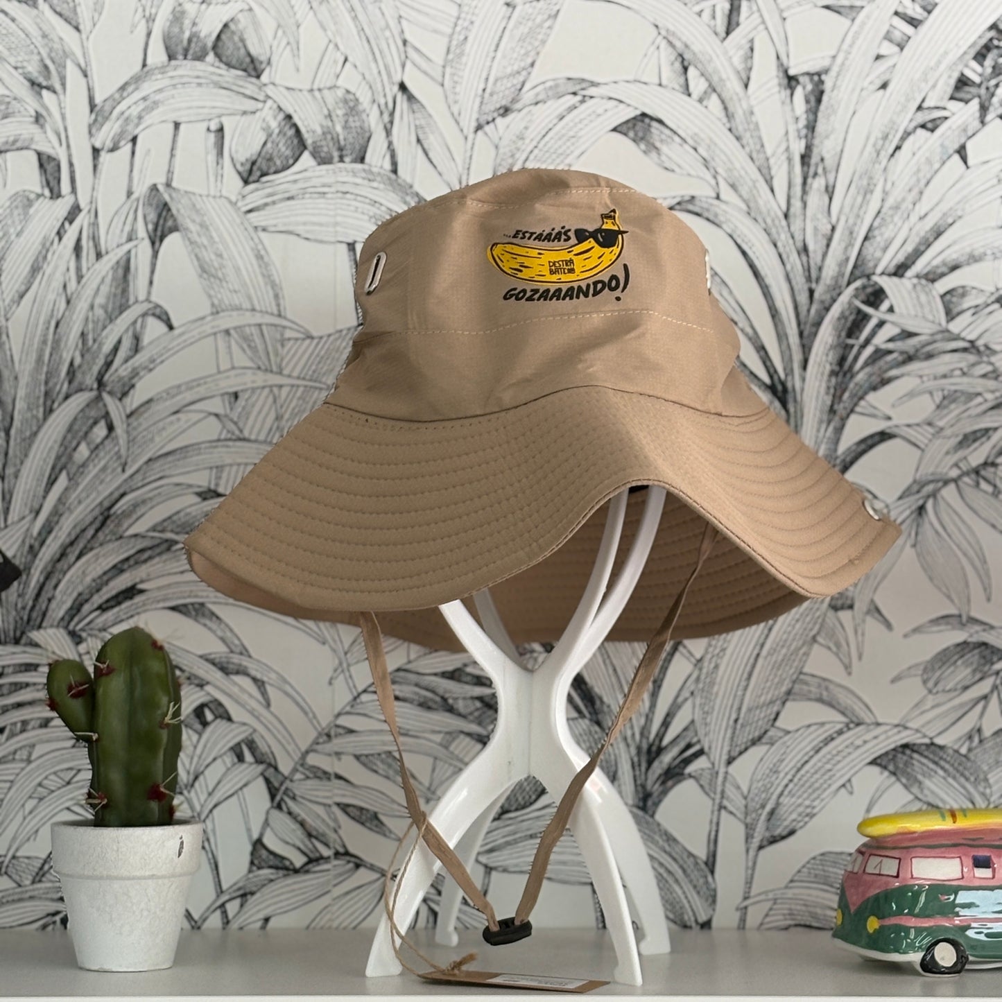 Gorro cuerda beige ''Estás gozando''