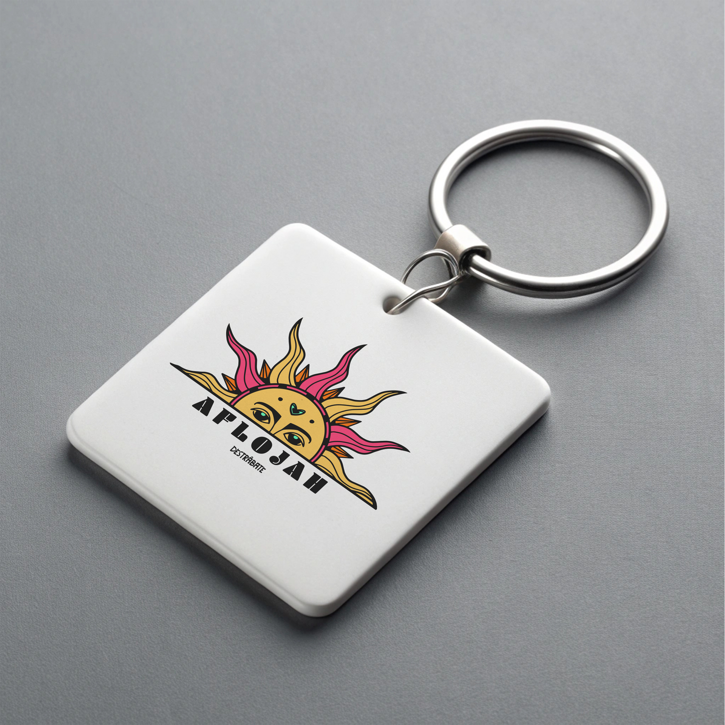 Llavero cuadrado ''Aflojah''