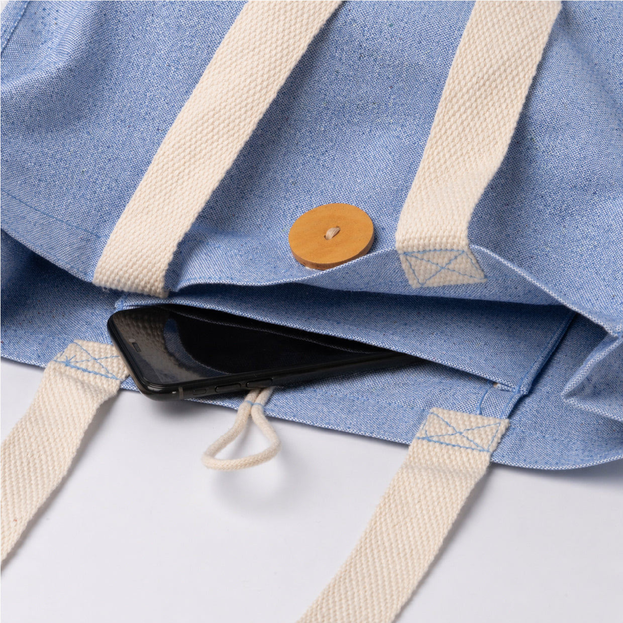 Bolso ¨Chacha Ma, Te quiero" Azul