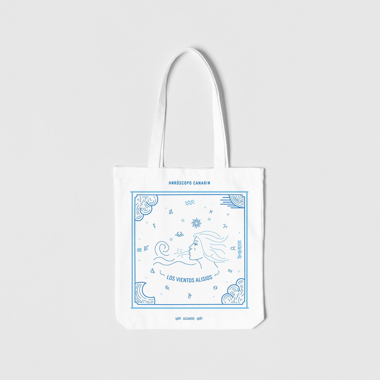 Totebag BL Horóscopo Canario "Vientos Alisios" (Acuario)