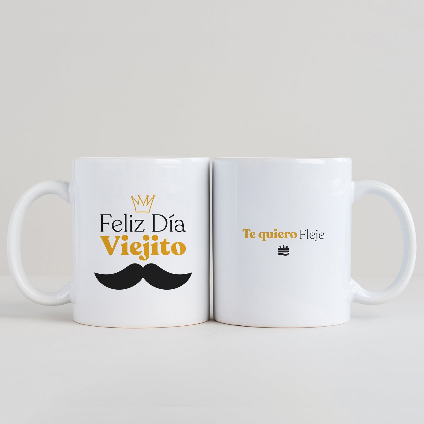 Taza ''Feliz día viejito''