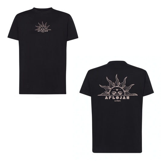 Camiseta regular negra ''Aflojah''