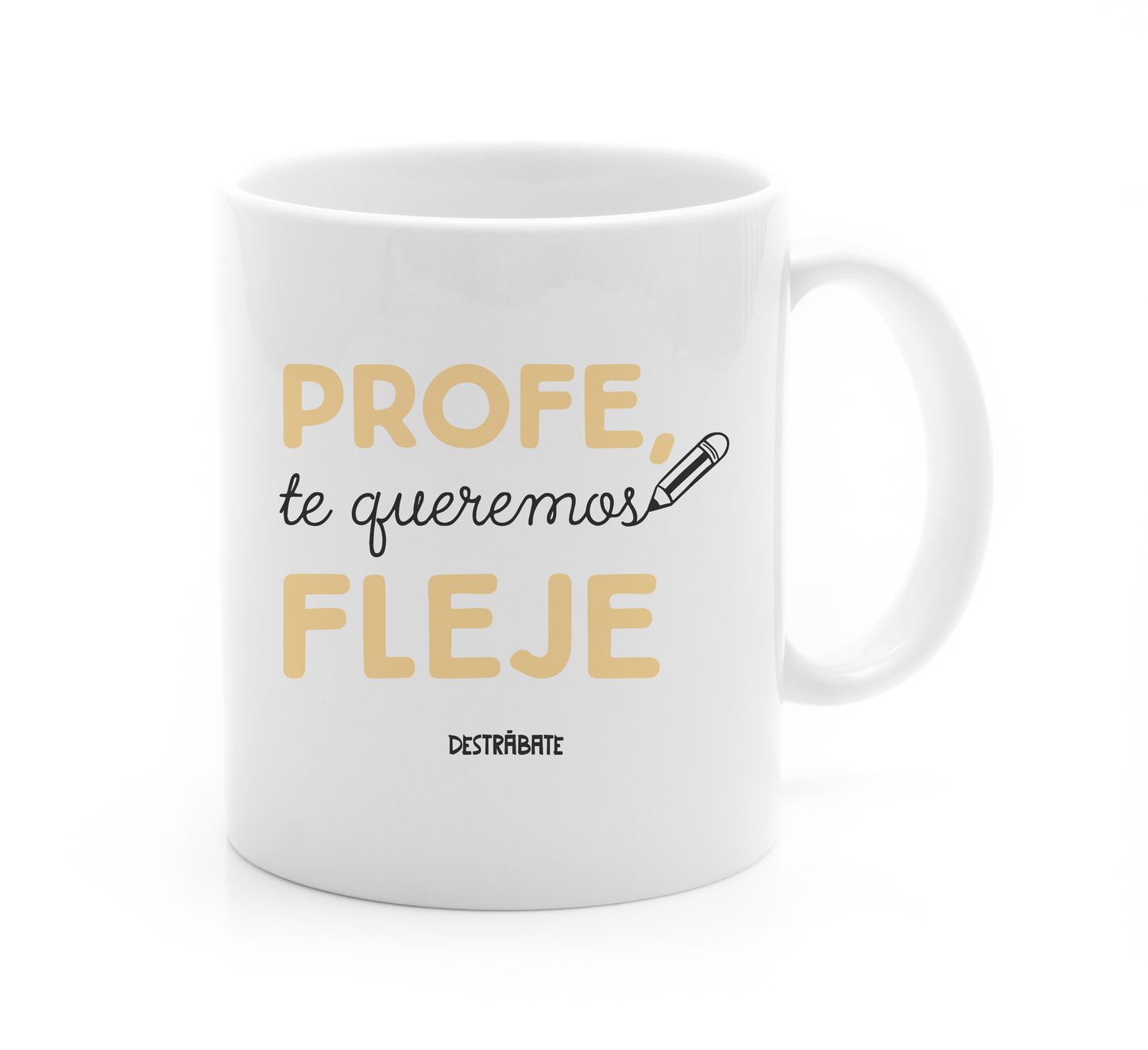 Taza ''Profe, te queremos fleje''