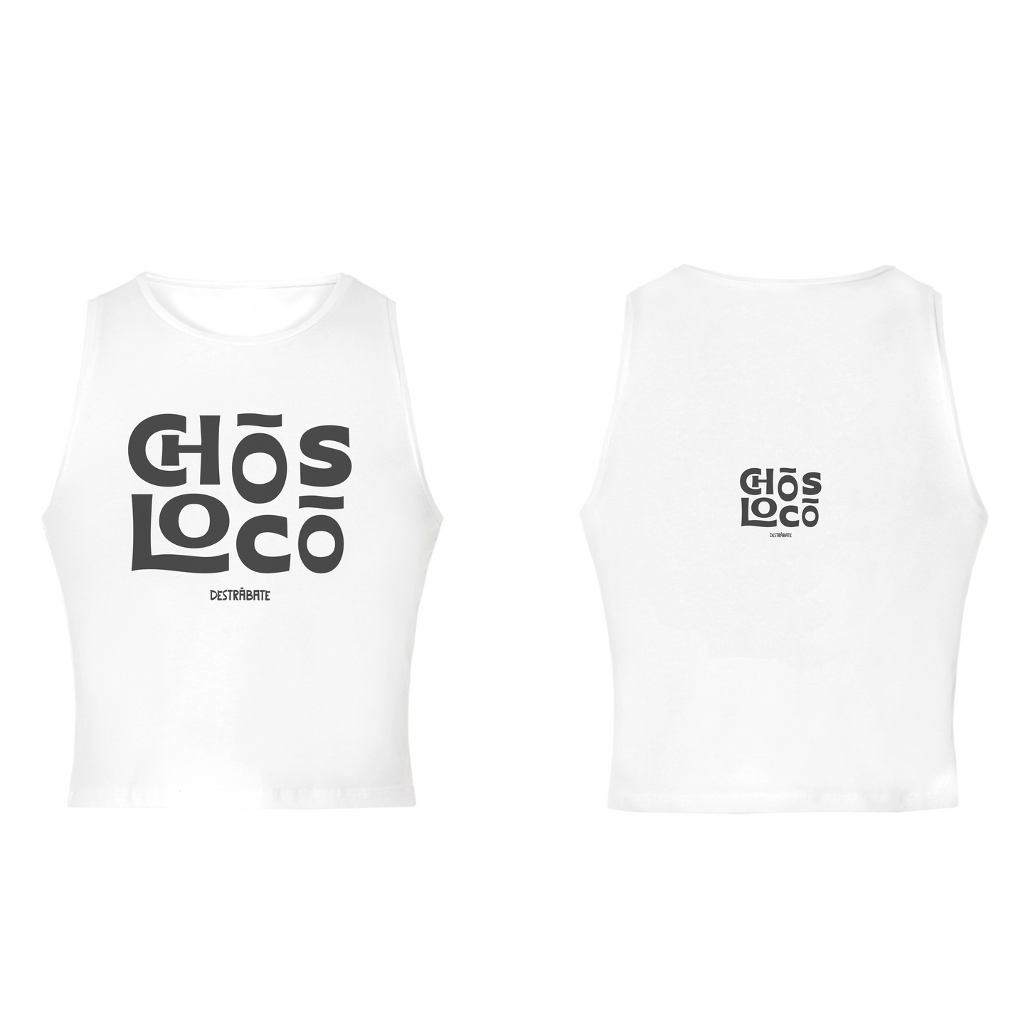 Top sin mangas bl "Chos loco"