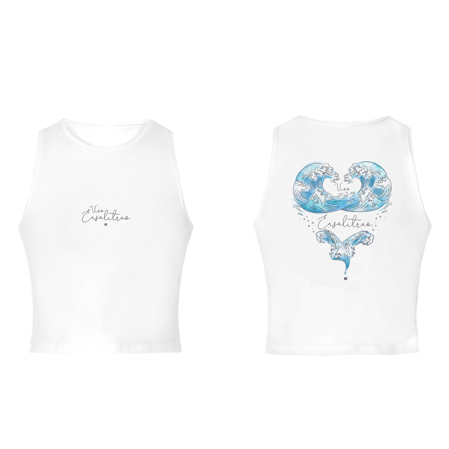 Top sin mangas bl ''Vivo ensalitrao''