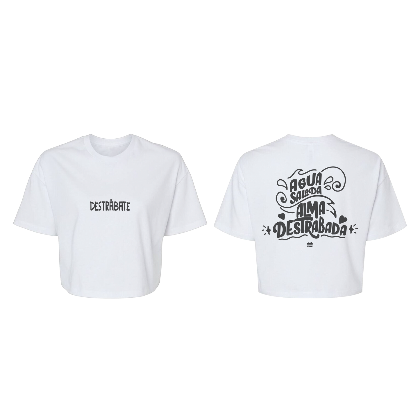 Top regular bl ''Agua salada, alma destrabada''