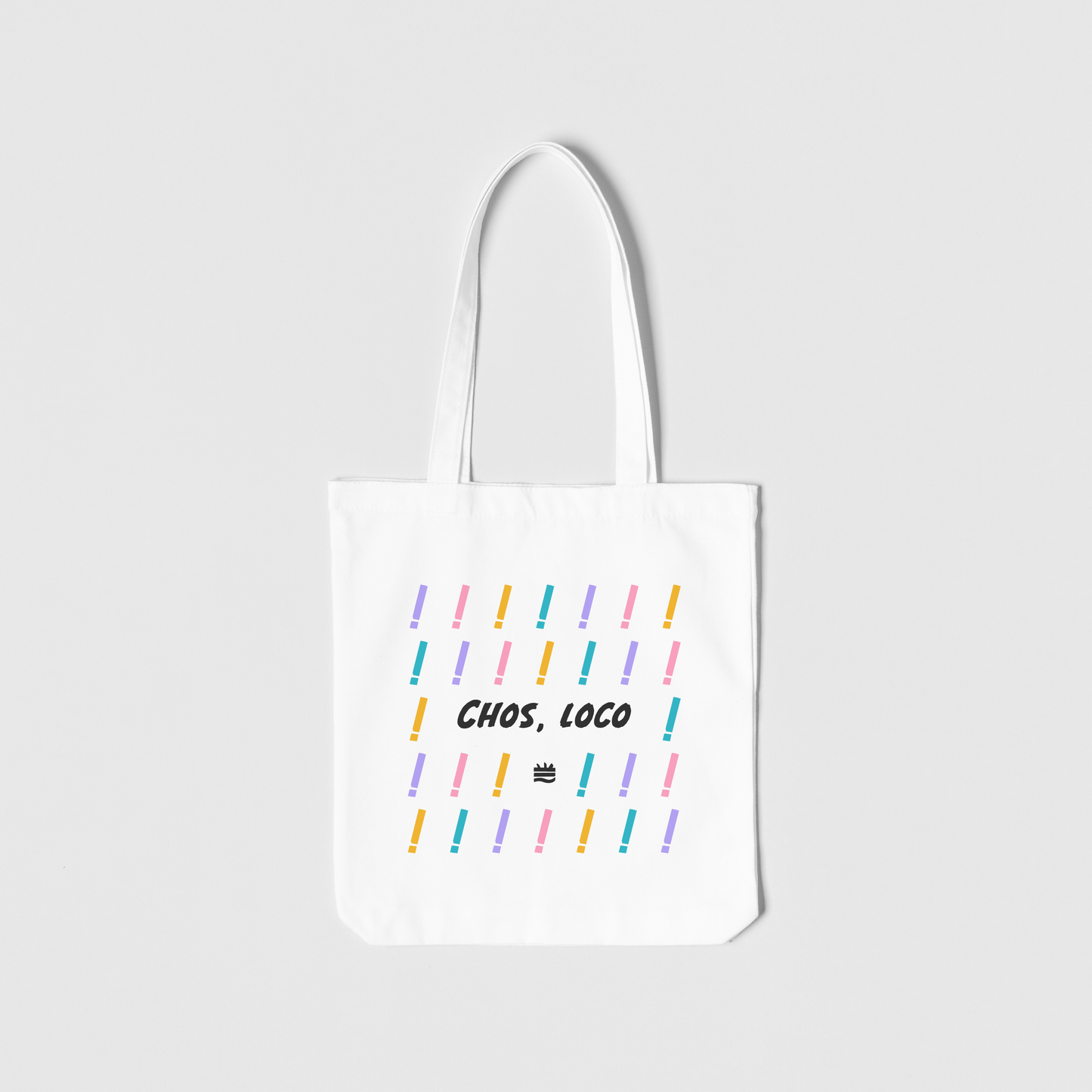 Totebag blanca ''Chos, loco''