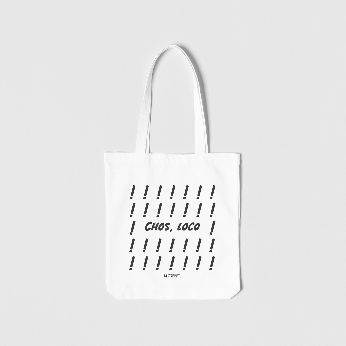 Totebag blanca ''Chos, loco''