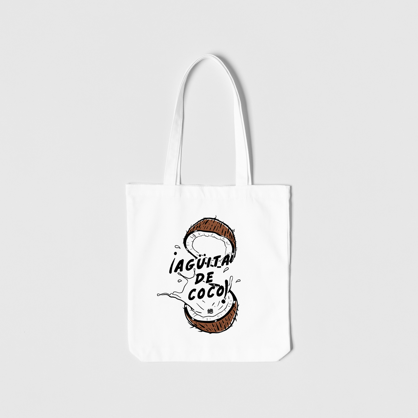 Totebag blanca ''Agüita de coco"