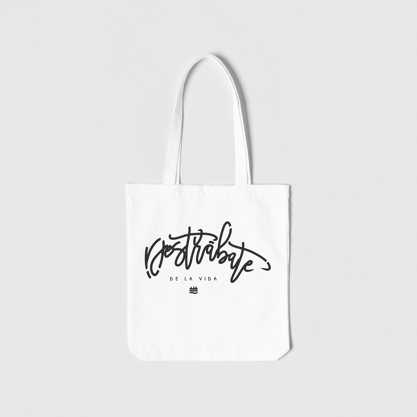 Totebag blanca ''Destrábate de la vida''