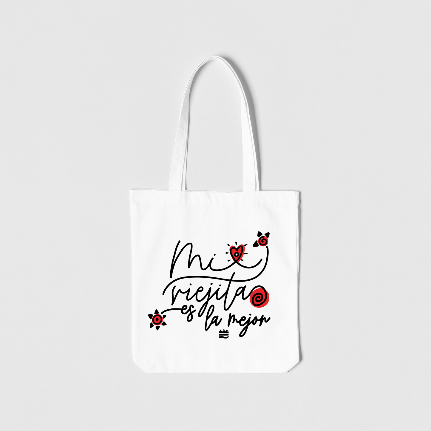 Totebag blanca ''Mi viejita"