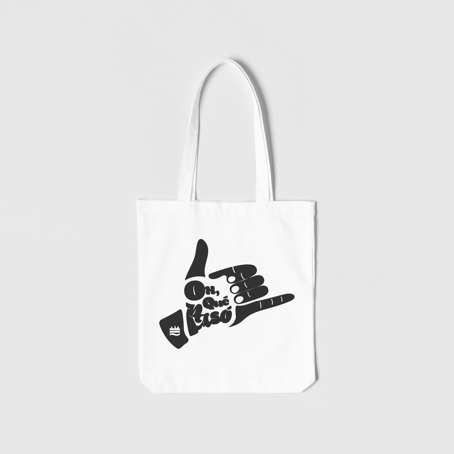 Totebag blanca ''Oh que pasó"