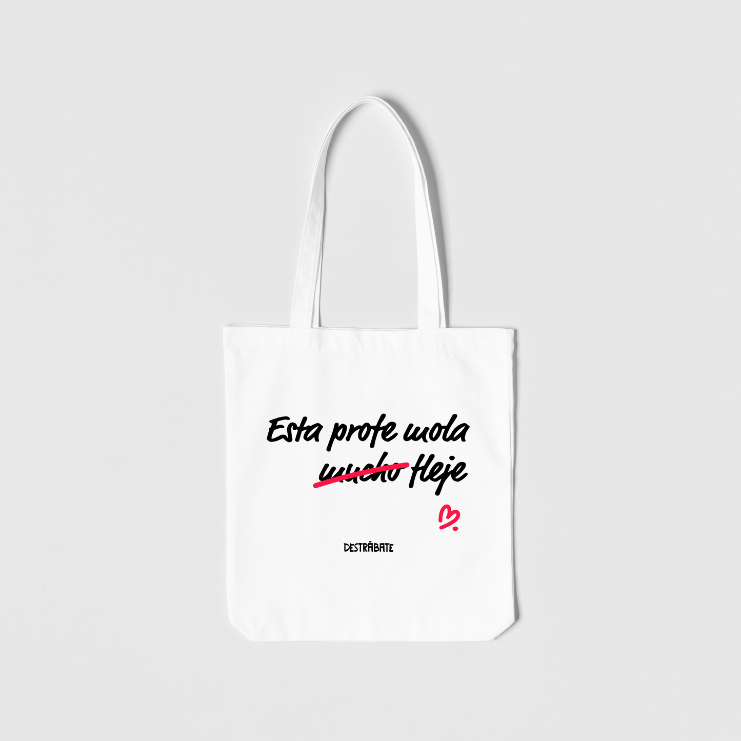 Totebag blanca ''Esta profe mola fleje''