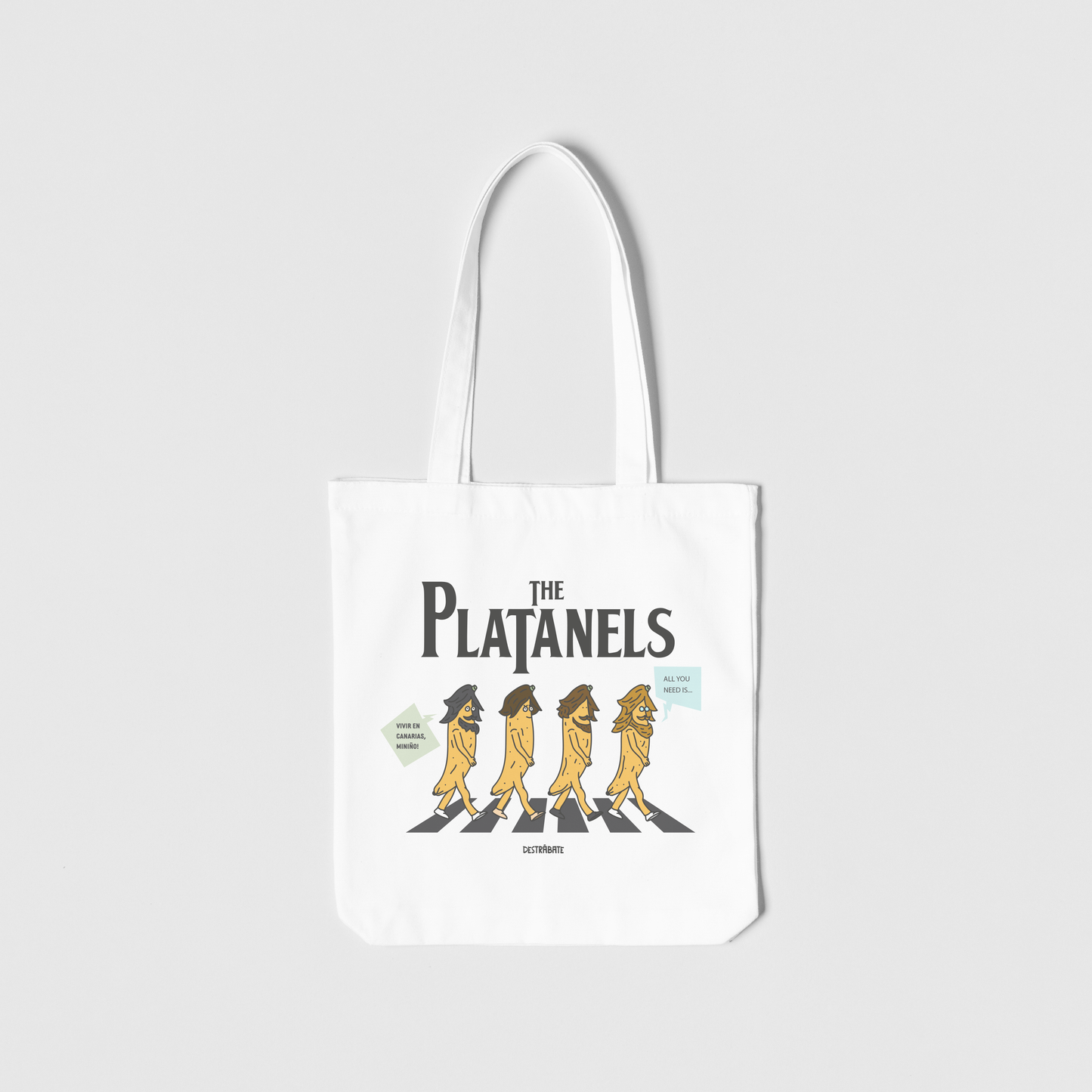 Totebag blanca ''The Platanels"
