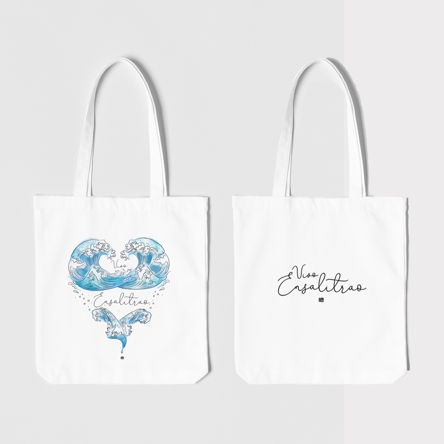 Totebag blanca ''Vivo ensalitrao"