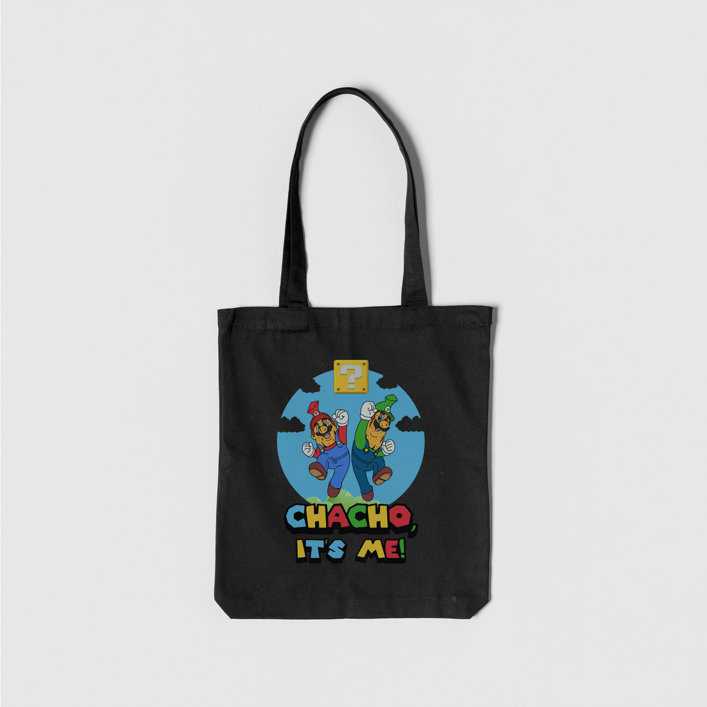 Totebag negro ''Chacho, It`s me!"