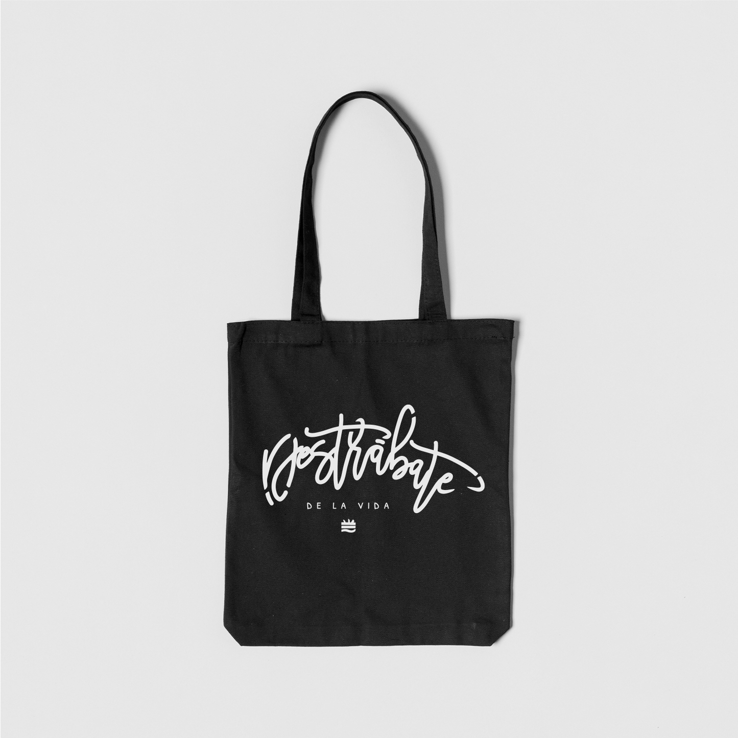 Totebag negra ''Destrábate de la vida''