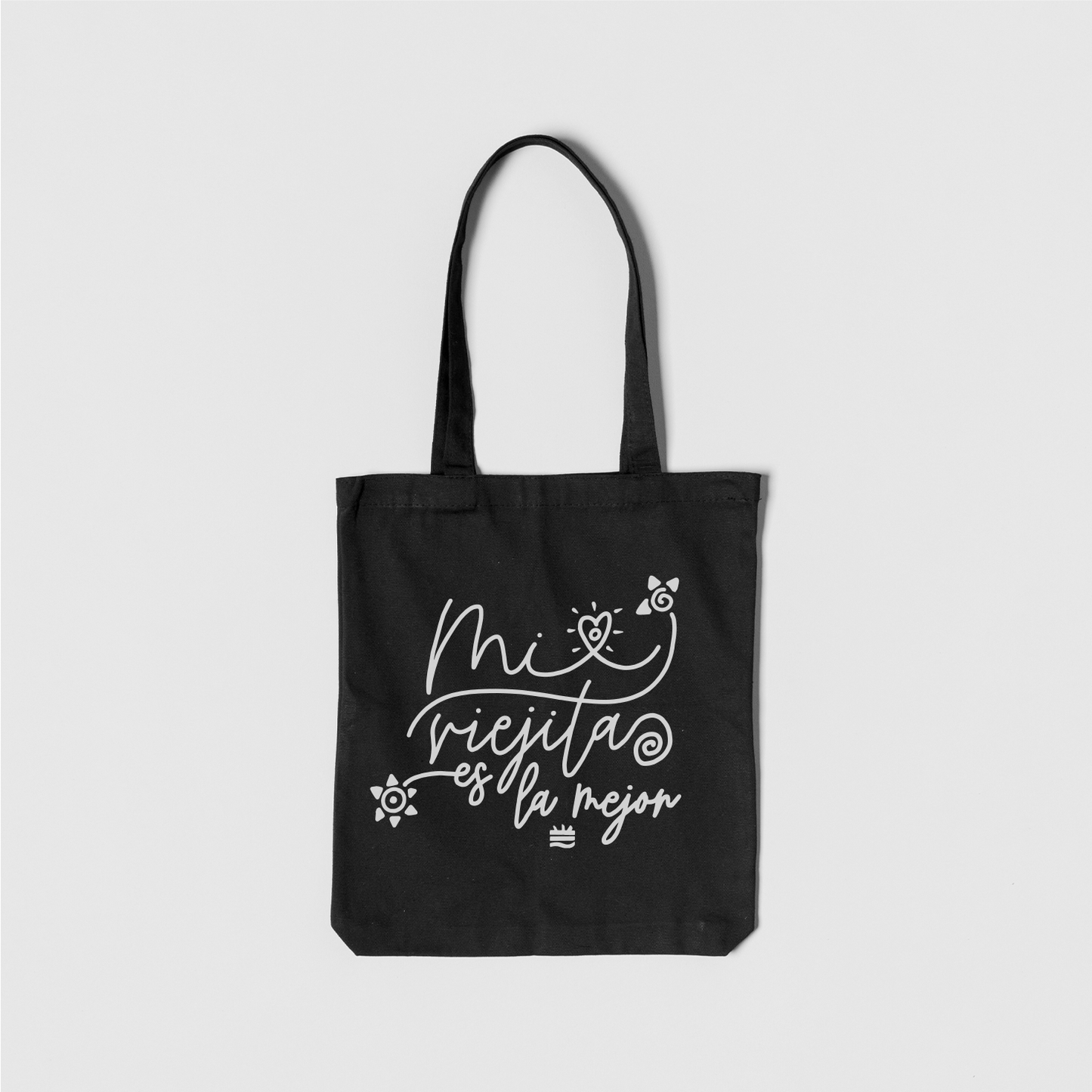 Totebag negro ''Mi viejita"