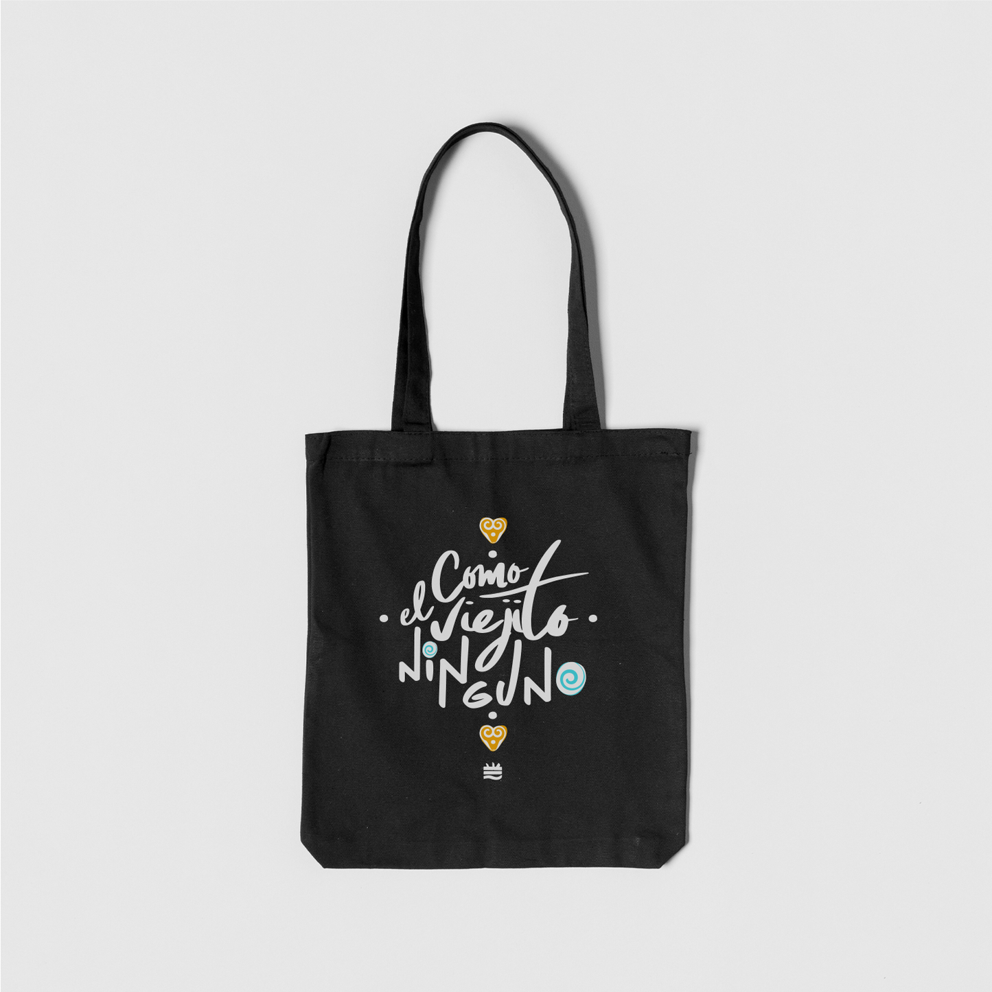 Totebag negro ''Mi viejito"