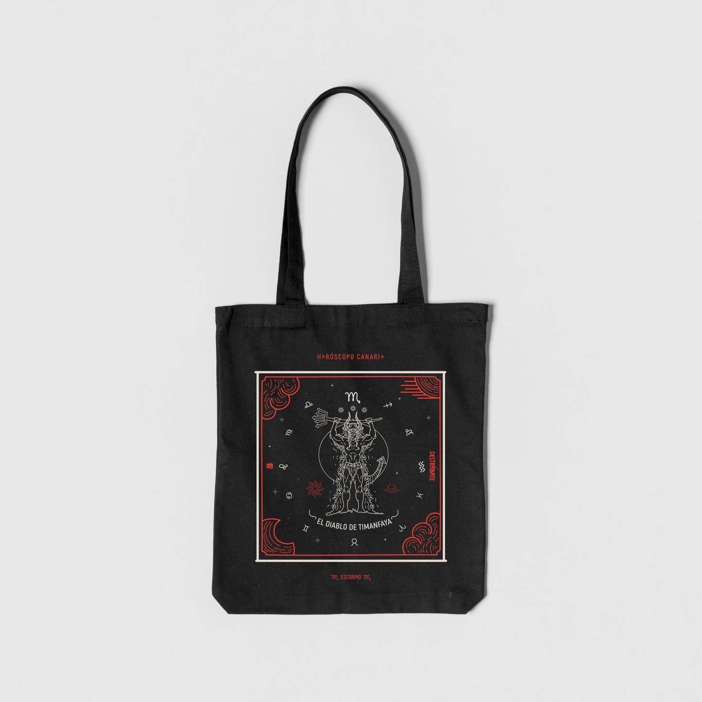 Totebag NG Horóscopo Canario "Diablo de Timanfaya" (Escorpio)