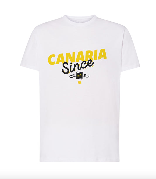 Camiseta corte regular ''Canaria Since 80s, 90s, 00s''