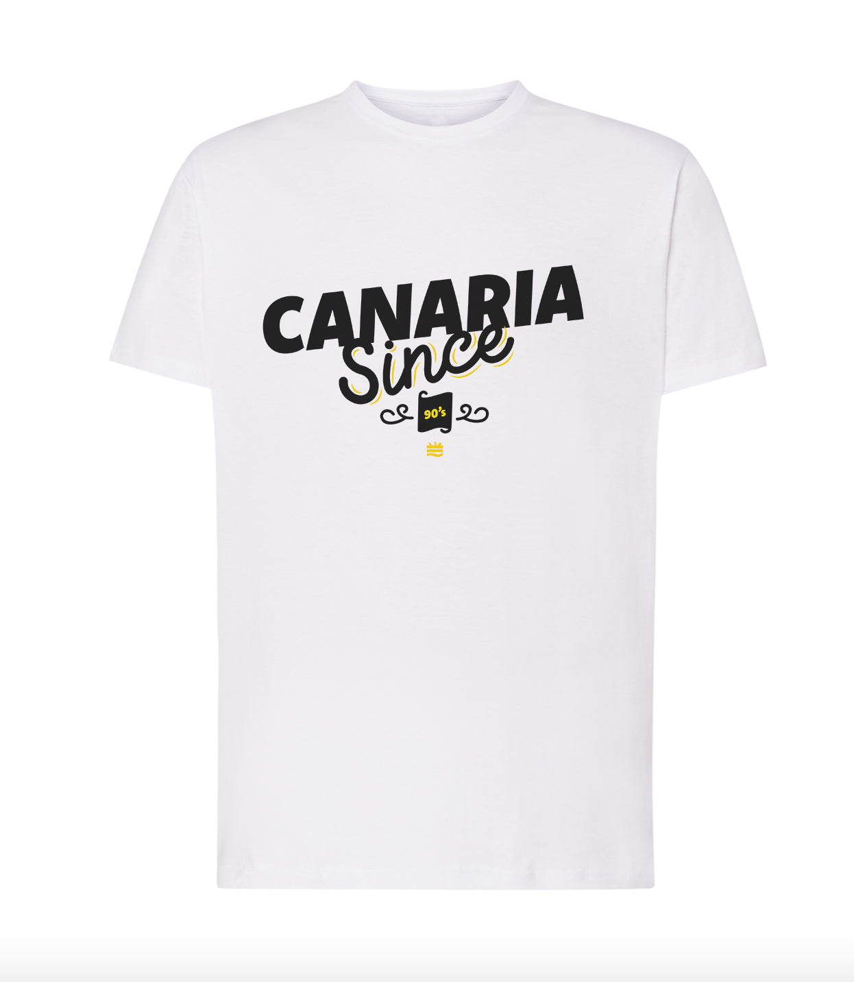 Camiseta corte regular ''Canaria Since 80s, 90s, 00s''