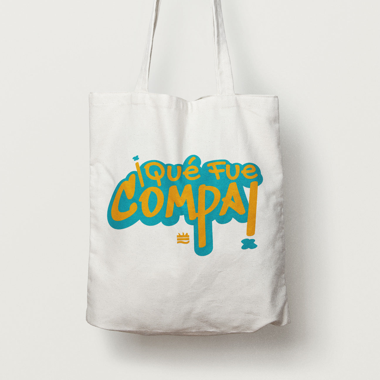Totebag blanca ''Qué fue compa''