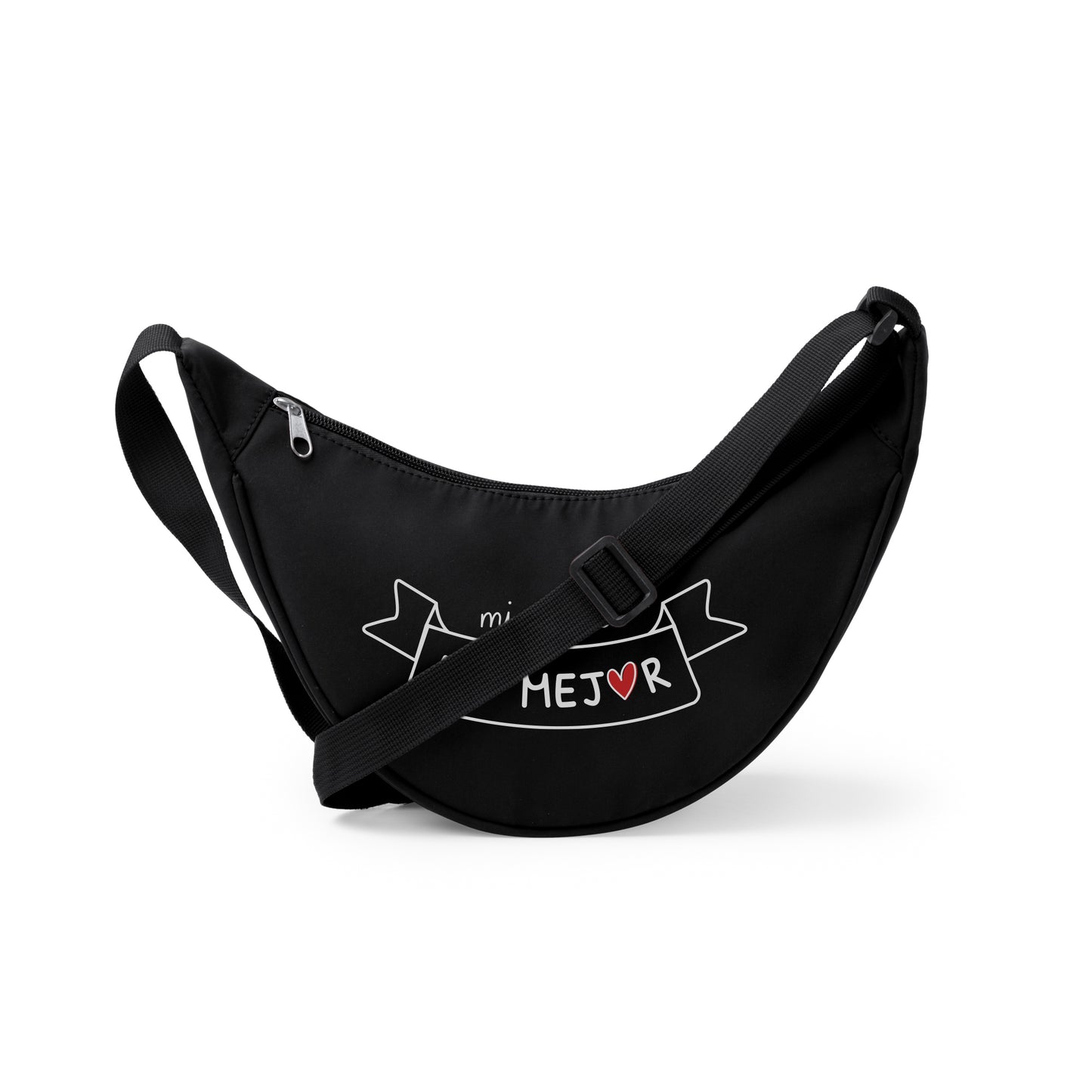Bolso/Riñonera Negra "Mi viejita la mejor"