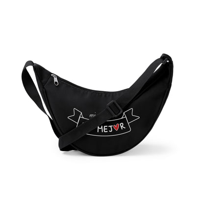Bolso/Riñonera Negra "Mi viejita la mejor"