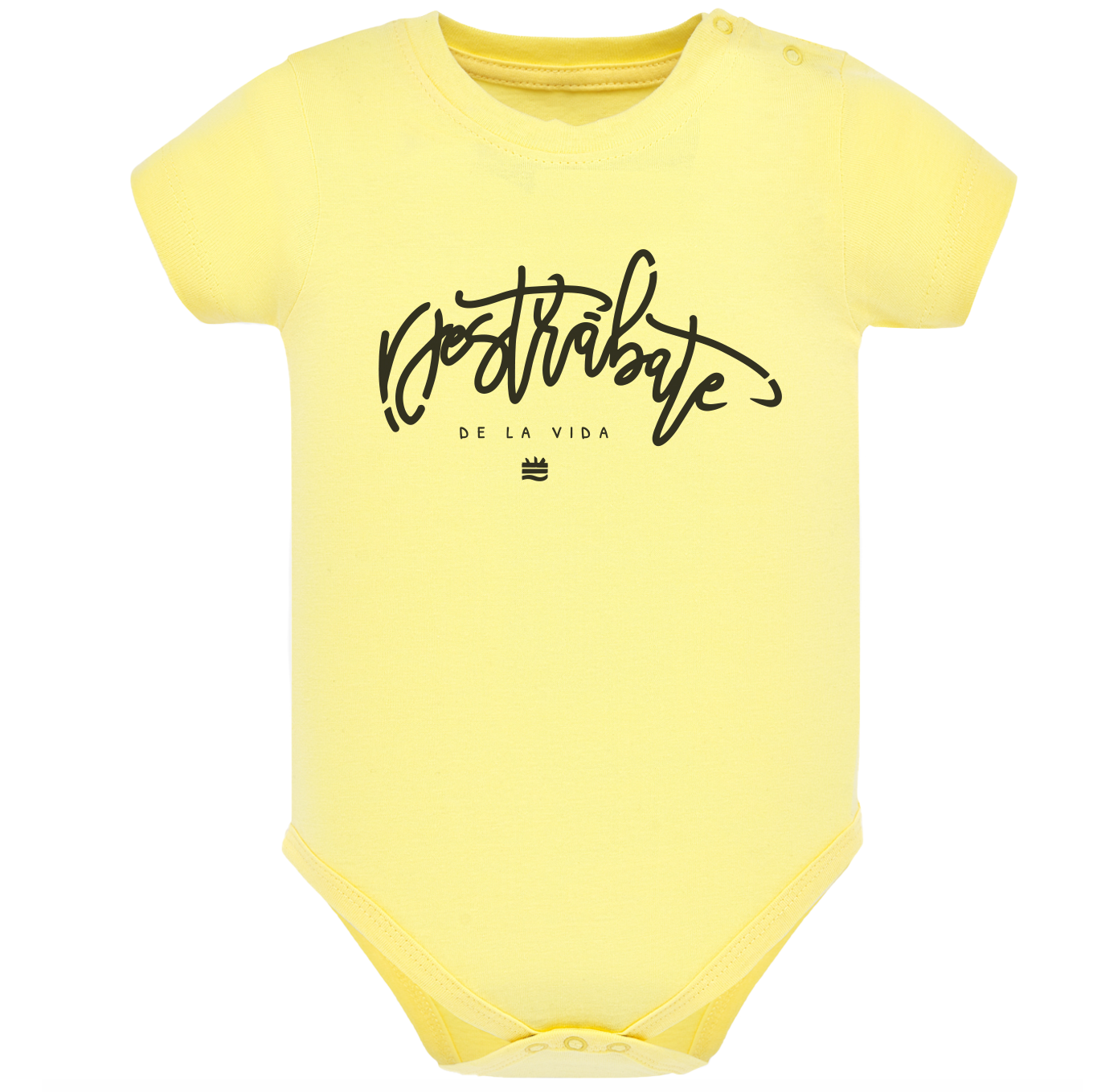 Body de bebé Amarillo ¨Destrábate de la vida¨