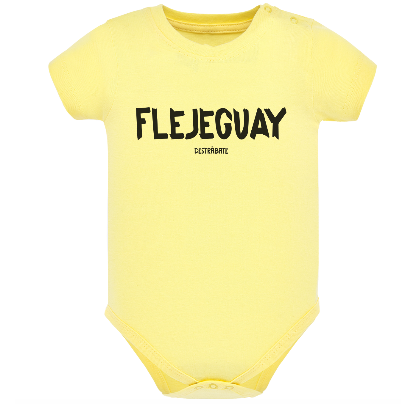 Body de bebé Amarillo ¨Fleje guay¨ Opción 2