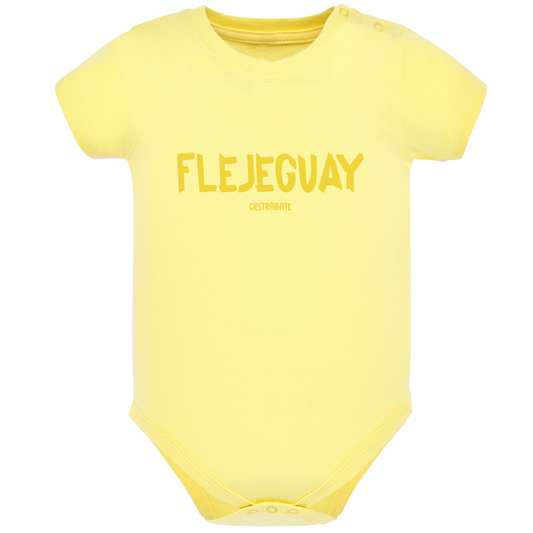 Body de bebé Amarillo ¨Fleje guay¨ Opción 3