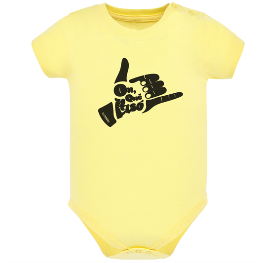 Body de bebé Amarillo ¨Oh, que pasó¨