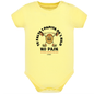 Body de bebé Amarillo ¨No pain, no papas arrugás con mojo¨